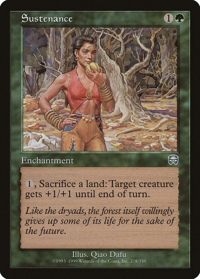 Sustenance 278 card from Mercadian Masques