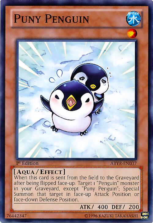 Puny Penguin ABYR-EN037 card from Abyss Rising