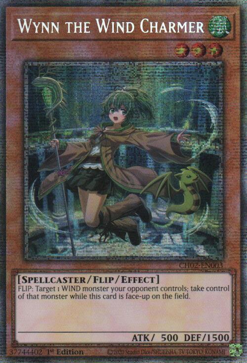 Wynn the Wind Charmer (Starlight Rare) CH02-EN003 card from THE CHRONICLES DECK: Spirit Charmers (All-Foil Edition)