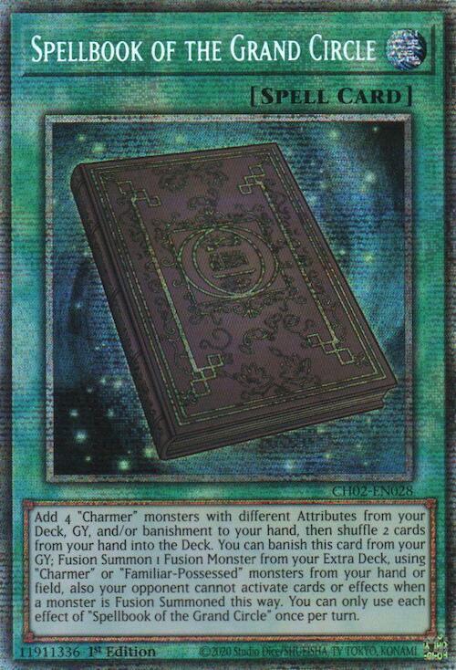 Spellbook of the Grand Circle (Starlight Rare) CH02-EN028 card from THE CHRONICLES DECK: Spirit Charmers (All-Foil Edition)