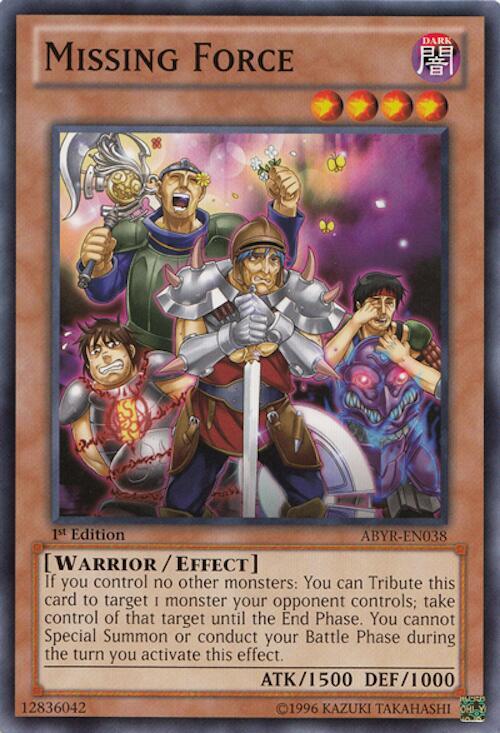 Missing Force ABYR-EN038 card from Abyss Rising