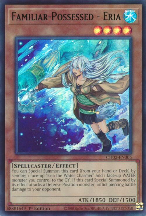 Familiar-Possessed - Eria CH02-EN005 card from THE CHRONICLES DECK: Spirit Charmers (All-Foil Edition)