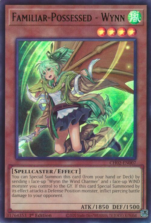 Familiar-Possessed - Wynn CH02-EN007 card from THE CHRONICLES DECK: Spirit Charmers (All-Foil Edition)