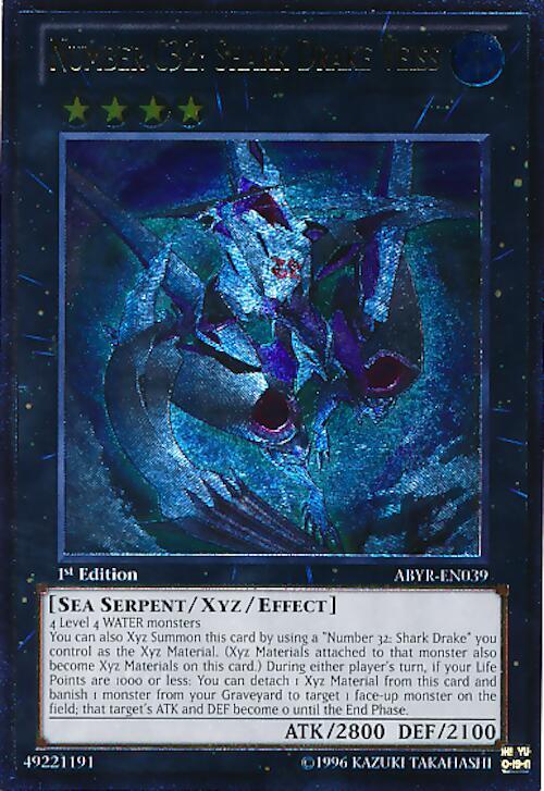 Number C32: Shark Drake Veiss (UTR) ABYR-EN039 card from Abyss Rising