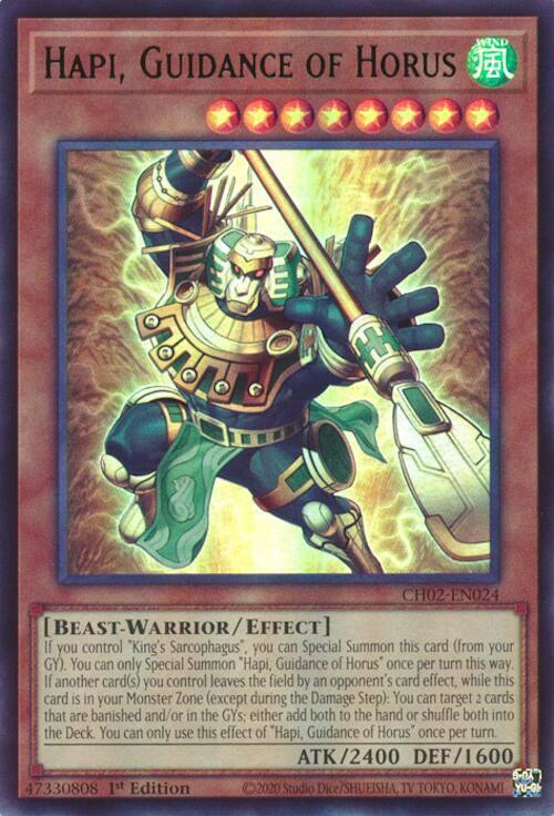 Hapi, Guidance of Horus CH02-EN024 card from THE CHRONICLES DECK: Spirit Charmers (All-Foil Edition)