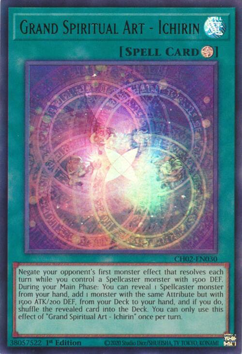 Grand Spiritual Art - Ichirin CH02-EN030 card from THE CHRONICLES DECK: Spirit Charmers (All-Foil Edition)