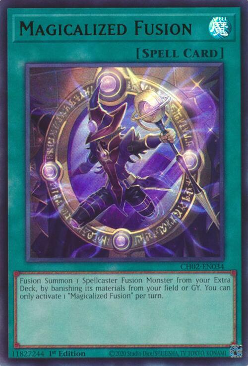 Magicalized Fusion CH02-EN034 card from THE CHRONICLES DECK: Spirit Charmers (All-Foil Edition)