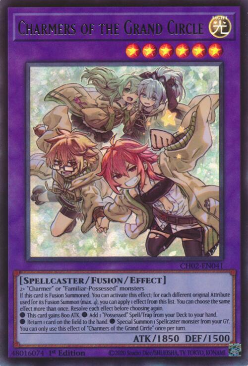 Charmers of the Grand Circle (Ultra Rare) CH02-EN041 card from THE CHRONICLES DECK: Spirit Charmers (All-Foil Edition)