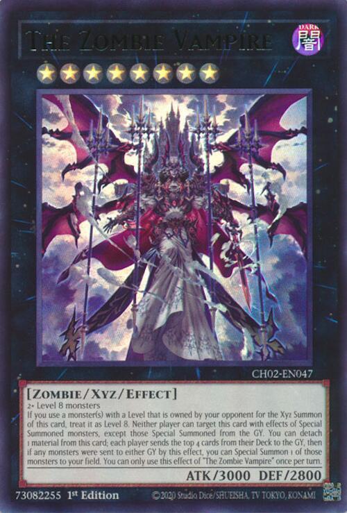 The Zombie Vampire CH02-EN047 card from THE CHRONICLES DECK: Spirit Charmers (All-Foil Edition)