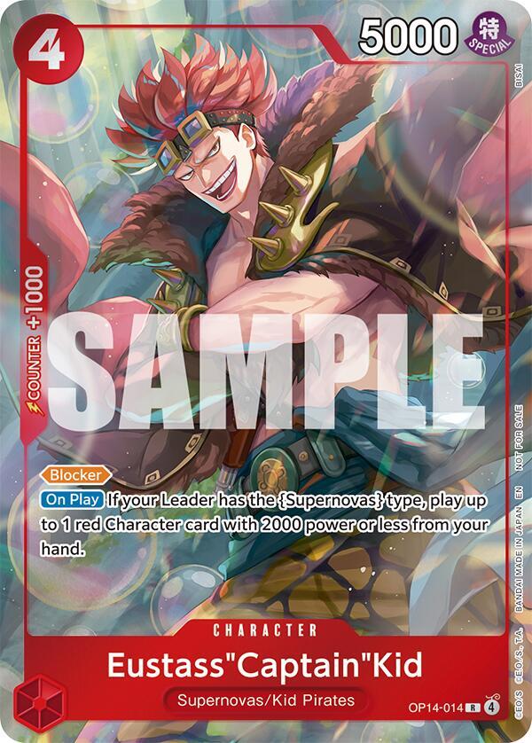 Eustass"Captain"Kid (Dash Pack) OP14-014 card from The Azure Sea's Seven