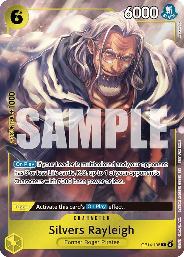 Silvers Rayleigh (Dash Pack) OP14-108 card from The Azure Sea's Seven