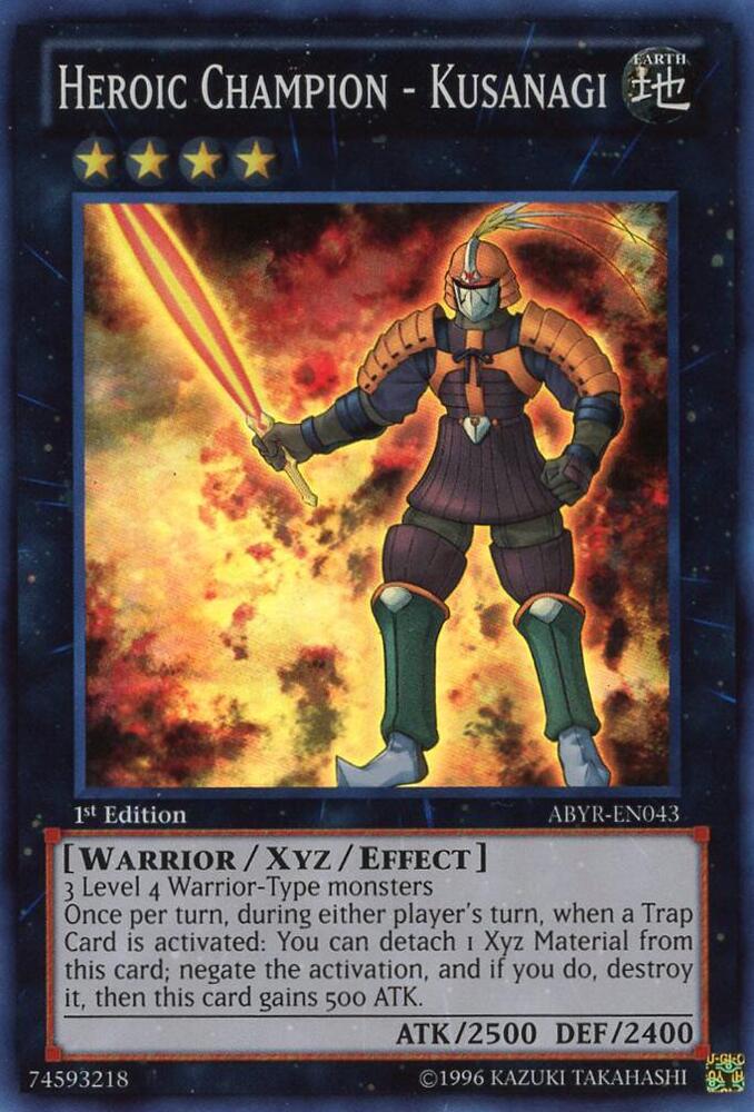 Heroic Champion - Kusanagi ABYR-EN043 card from Abyss Rising