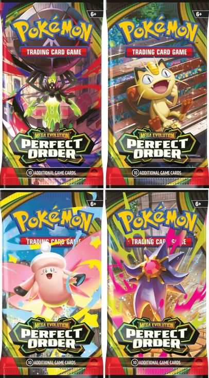 Perfect Order Booster Pack Art Bundle [Set of 4] sealed product from ME03: Perfect Order