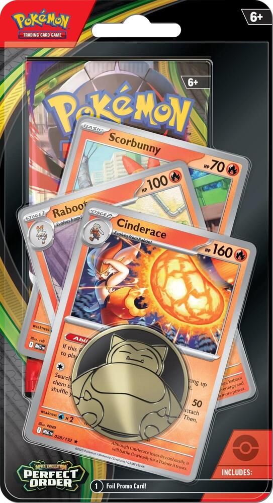 Perfect Order Premium Checklane Blister [Cinderace Line] card from ME03: Perfect Order