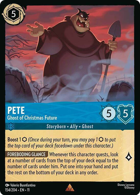 Pete - Ghost of Christmas Future 154/204 card from Winterspell