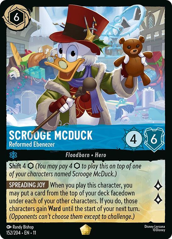 Scrooge McDuck - Reformed Ebenezer 152/204 card from Winterspell