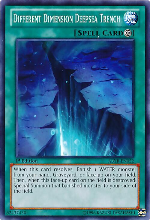 Different Dimension Deepsea Trench ABYR-EN052 card from Abyss Rising