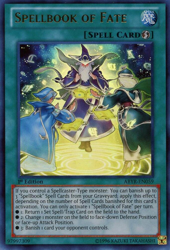 Spellbook of Fate ABYR-EN059 card from Abyss Rising