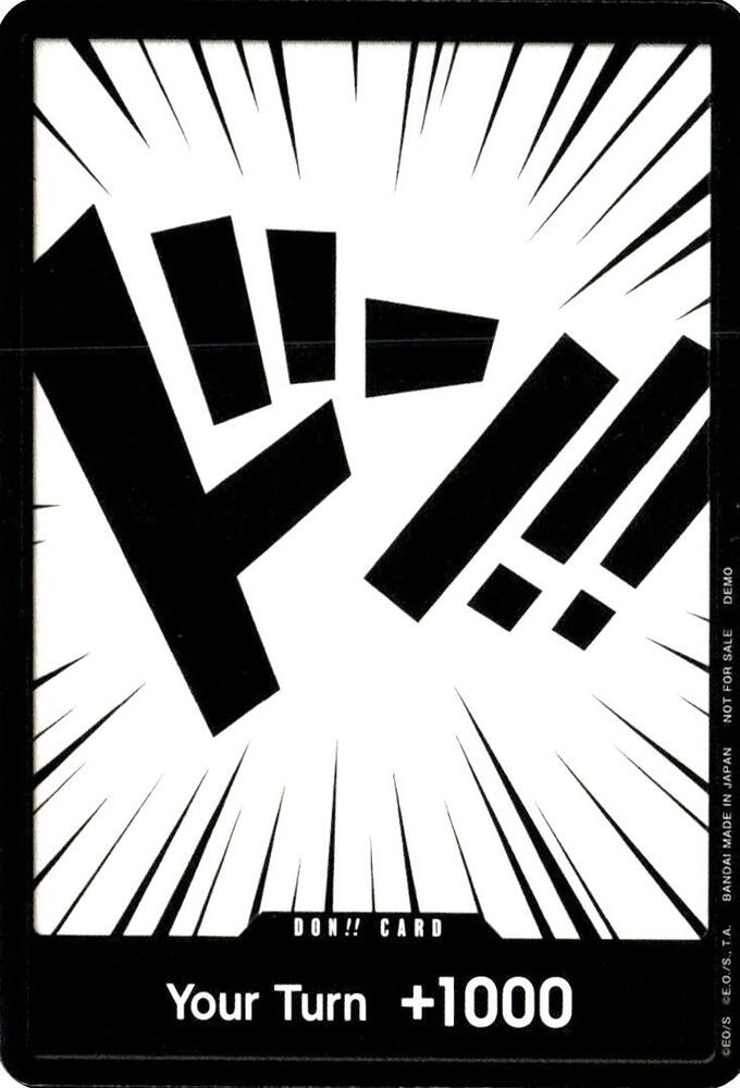 DON!! Card card from One Piece Demo Deck Cards