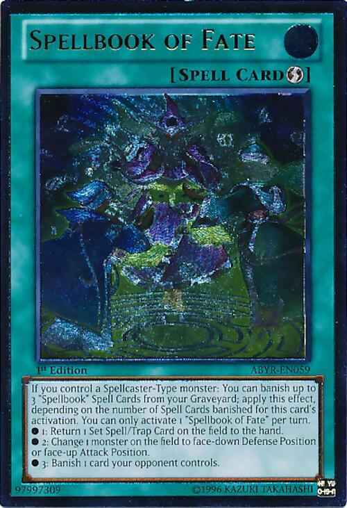 Spellbook of Fate (UTR) ABYR-EN059 card from Abyss Rising