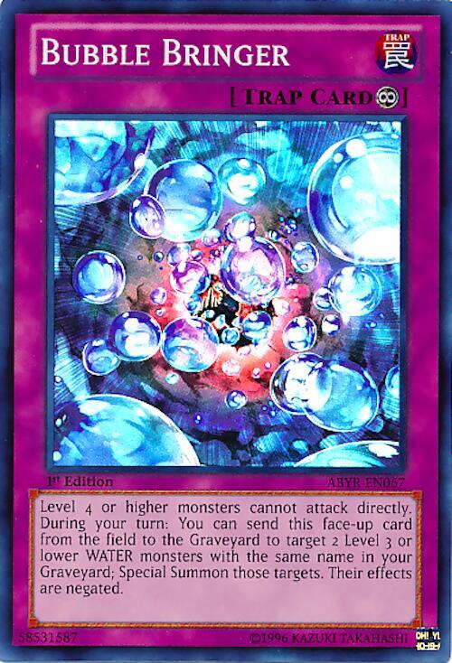 Bubble Bringer ABYR-EN067 card from Abyss Rising