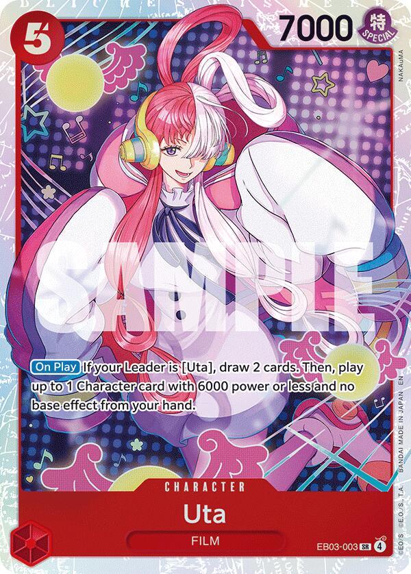 Uta EB03-003 card from Extra Booster: One Piece Heroines Edition