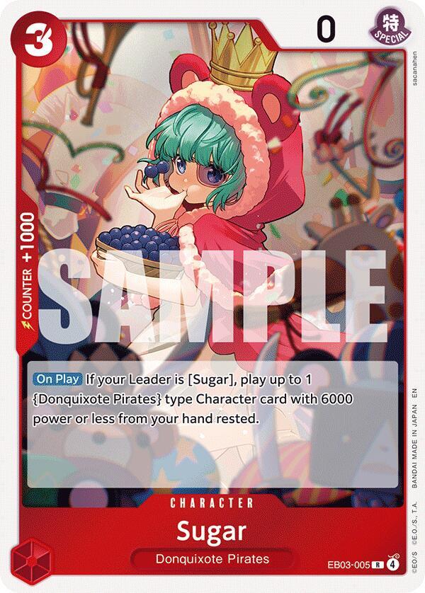 Sugar EB03-005 card from Extra Booster: One Piece Heroines Edition