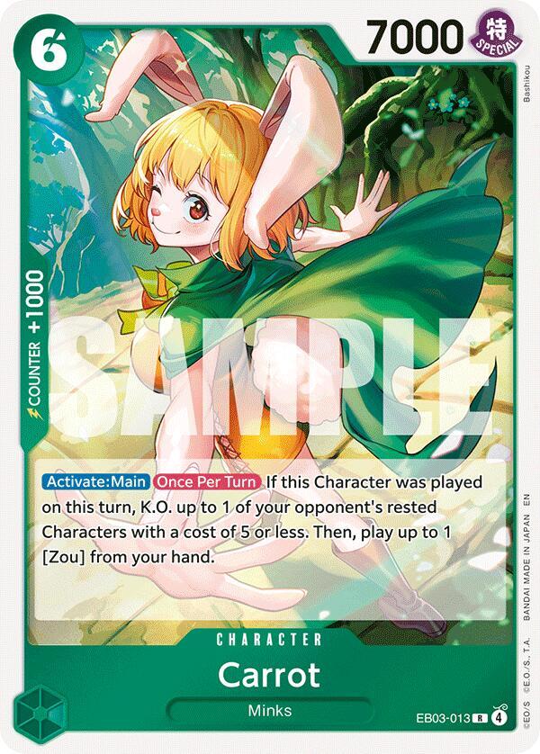 Carrot EB03-013 card from Extra Booster: One Piece Heroines Edition