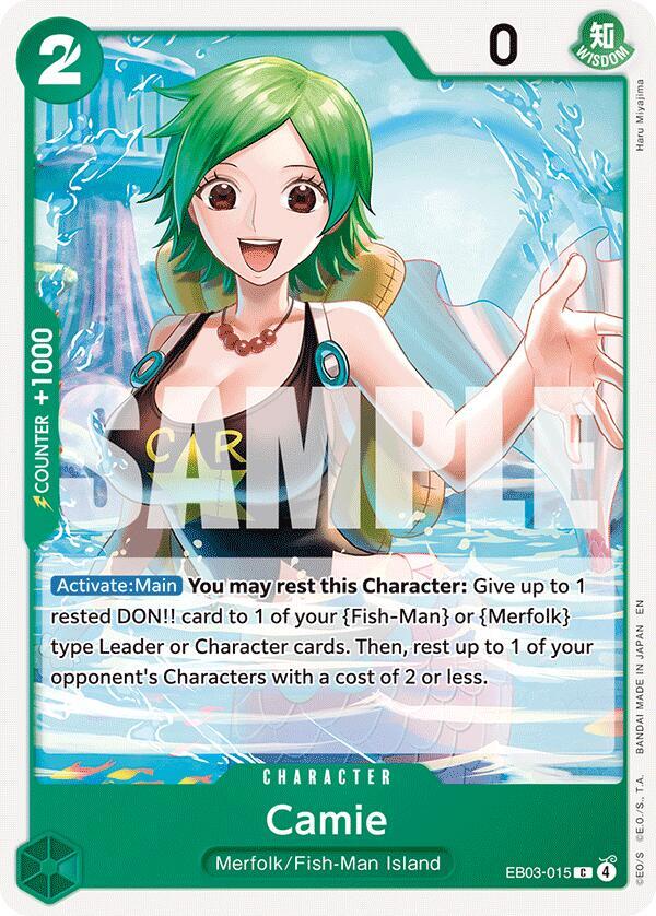 Camie EB03-015 card from Extra Booster: One Piece Heroines Edition