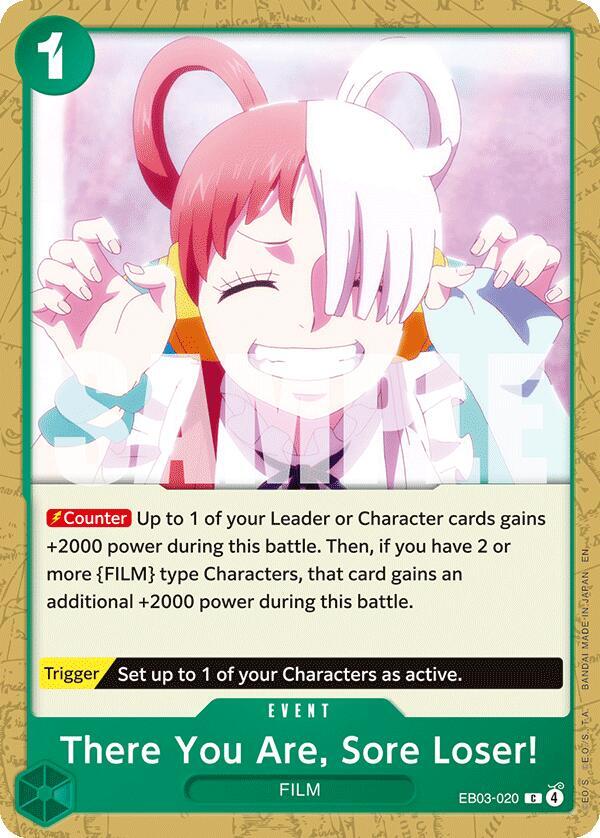 There You Are, Sore Loser! EB03-020 card from Extra Booster: One Piece Heroines Edition