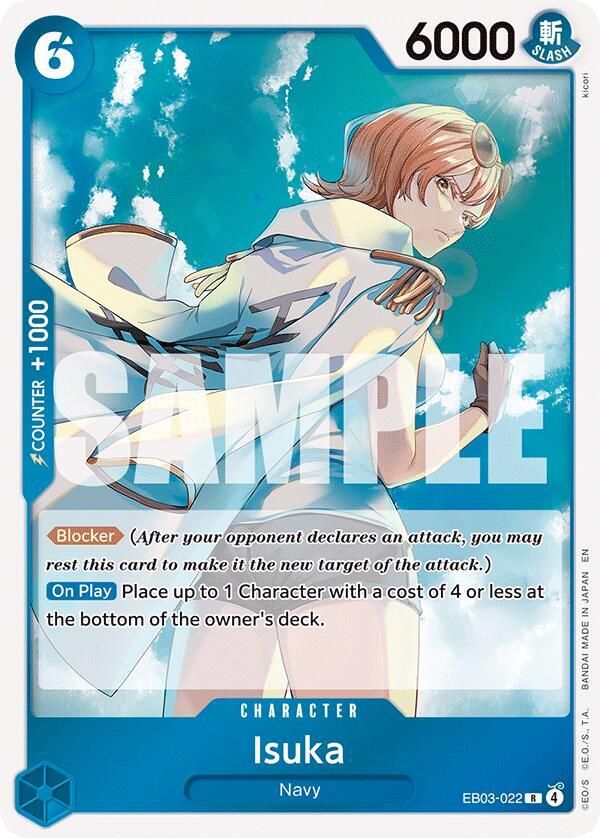 Isuka EB03-022 card from Extra Booster: One Piece Heroines Edition