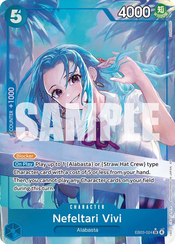 Nefeltari Vivi (Alternate Art) EB03-024 card from Extra Booster: One Piece Heroines Edition