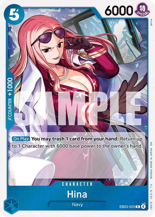 Hina EB03-025 card from Extra Booster: One Piece Heroines Edition