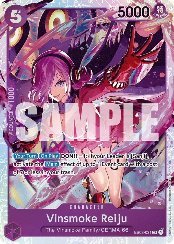 Vinsmoke Reiju EB03-031 card from Extra Booster: One Piece Heroines Edition