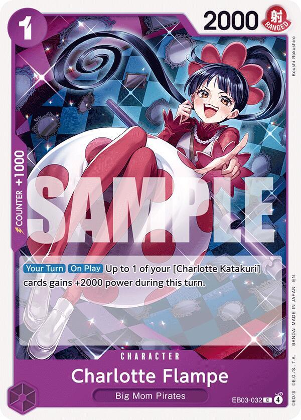 Charlotte Flampe EB03-032 card from Extra Booster: One Piece Heroines Edition