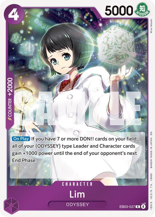 Lim EB03-037 card from Extra Booster: One Piece Heroines Edition