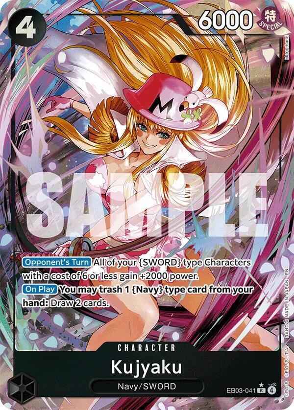 Kujyaku (Alternate Art) EB03-041 card from Extra Booster: One Piece Heroines Edition