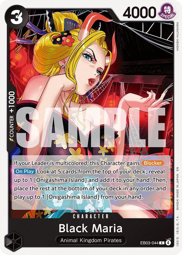 Black Maria EB03-044 card from Extra Booster: One Piece Heroines Edition