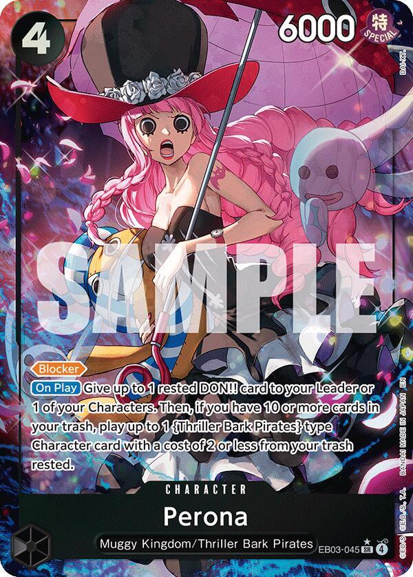 Perona (Alternate Art) EB03-045 card from Extra Booster: One Piece Heroines Edition