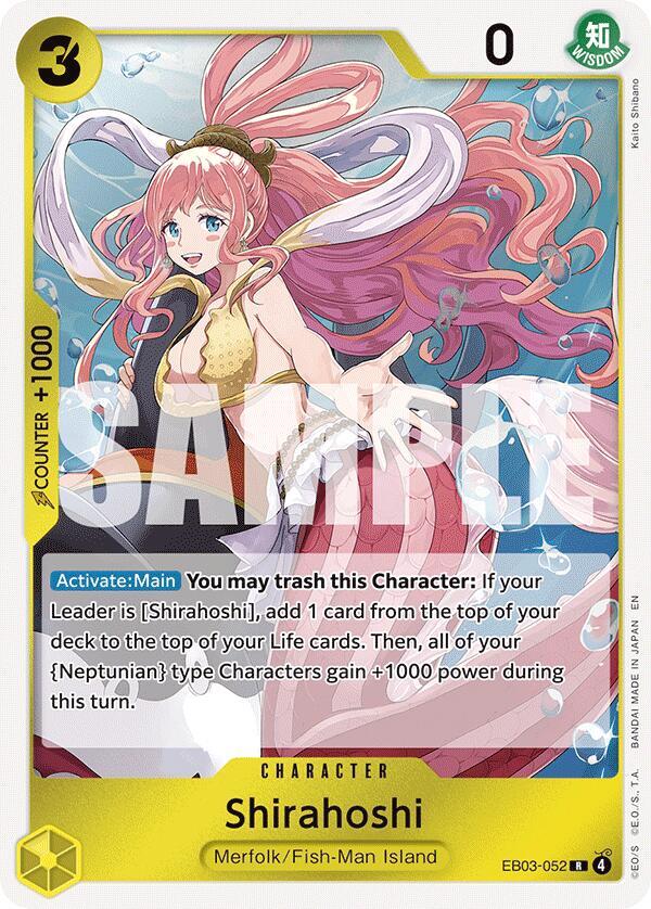 Shirahoshi EB03-052 card from Extra Booster: One Piece Heroines Edition