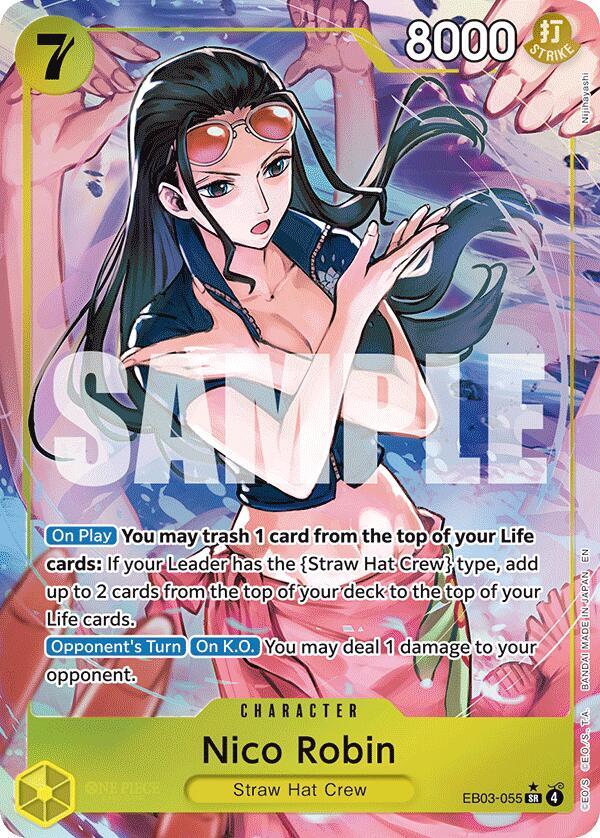 Nico Robin (Alternate Art) EB03-055 card from Extra Booster: One Piece Heroines Edition