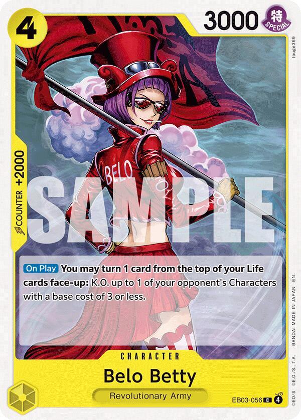 Belo Betty EB03-056 card from Extra Booster: One Piece Heroines Edition