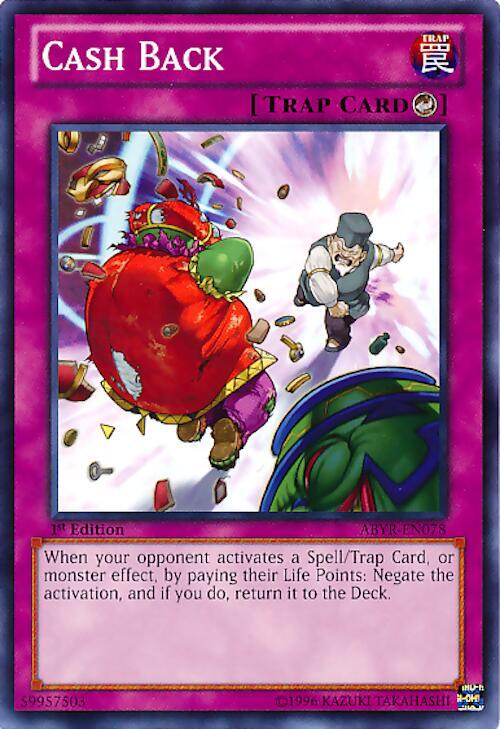 Cash Back ABYR-EN078 card from Abyss Rising