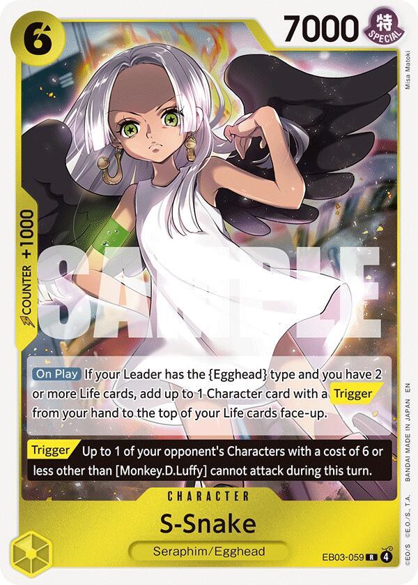 S-Snake EB03-059 card from Extra Booster: One Piece Heroines Edition