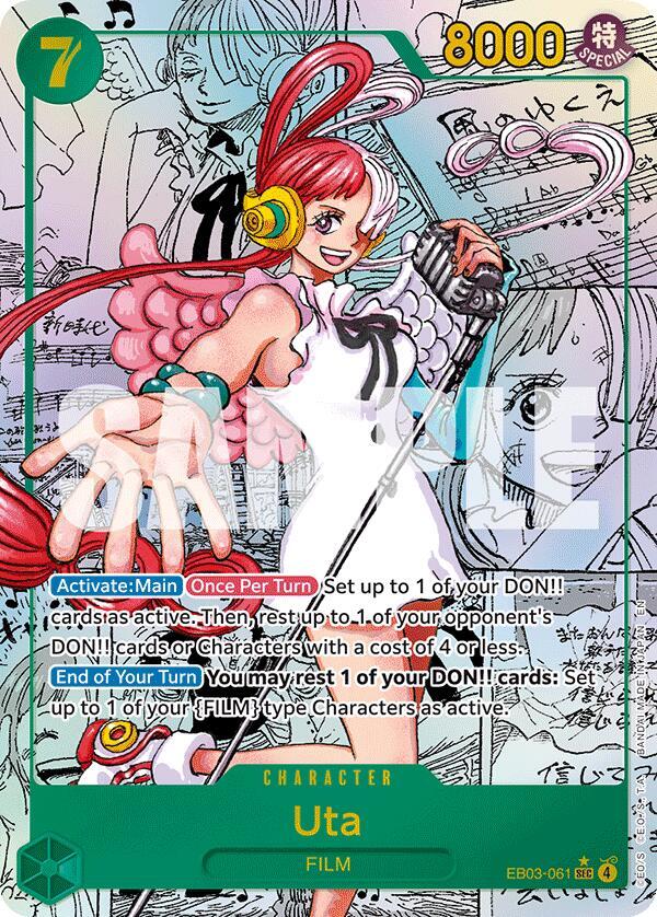Uta (Manga) EB03-061 card from Extra Booster: One Piece Heroines Edition