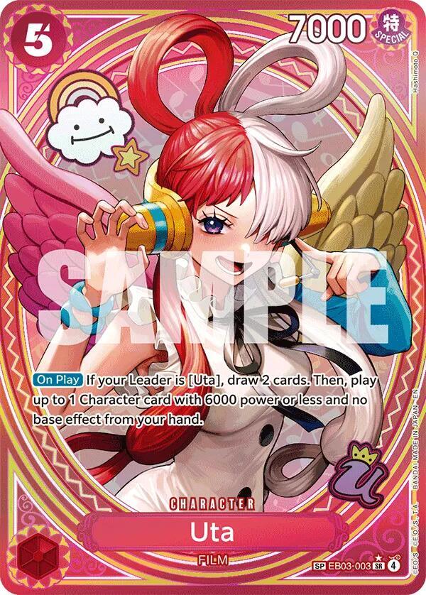 Uta (SP) EB03-003 card from Extra Booster: One Piece Heroines Edition