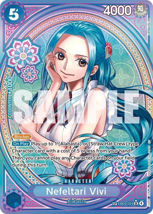 Nefeltari Vivi (SP) EB03-024 card from Extra Booster: One Piece Heroines Edition