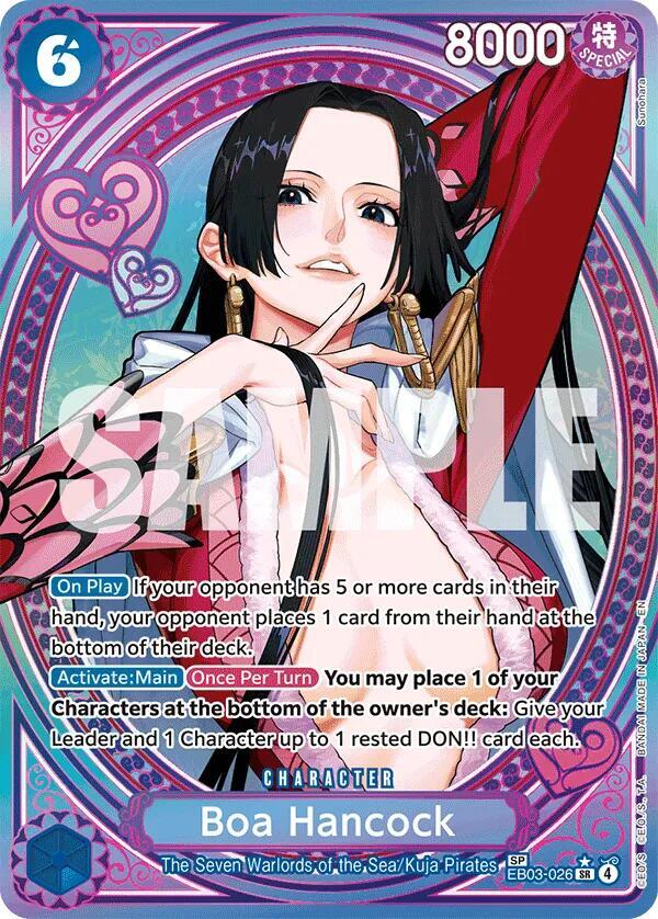 Boa Hancock (SP) EB03-026 card from Extra Booster: One Piece Heroines Edition