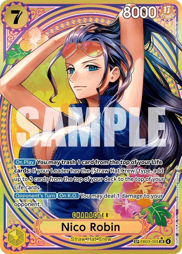 Nico Robin (SP) EB03-055 card from Extra Booster: One Piece Heroines Edition