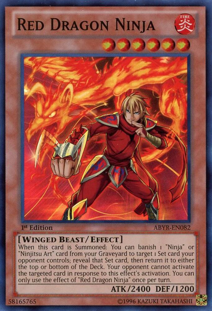 Red Dragon Ninja ABYR-EN082 card from Abyss Rising